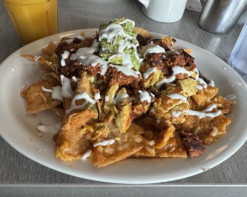 Vegan Chilaquiles   at Millie's in Pasadena