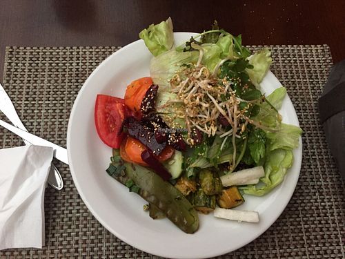 Some of the salads' options. at Anna Prem B6 in Sao Paulo