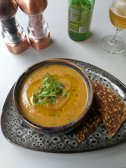 Soup of the day!! at Redemption - Seven Dials in London