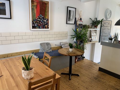 Cozy inside tables  at Tealeaf in Hove