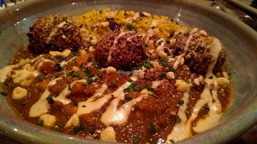 Tagine with falafels at Fellpack in Keswick