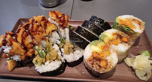 Small Vegan combo at Tori Tora in Montreal
