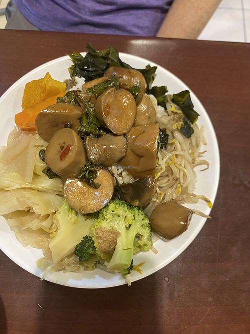 Mushrooms and rice   at Shū Niàn - Vegine  in Taitung