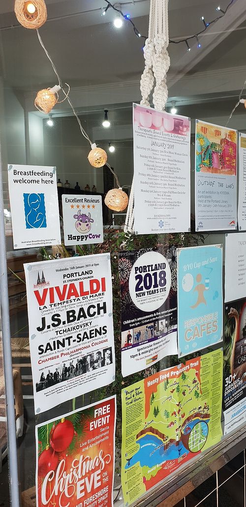 Happy cow sticker. at Your Natural Pantry in Portland