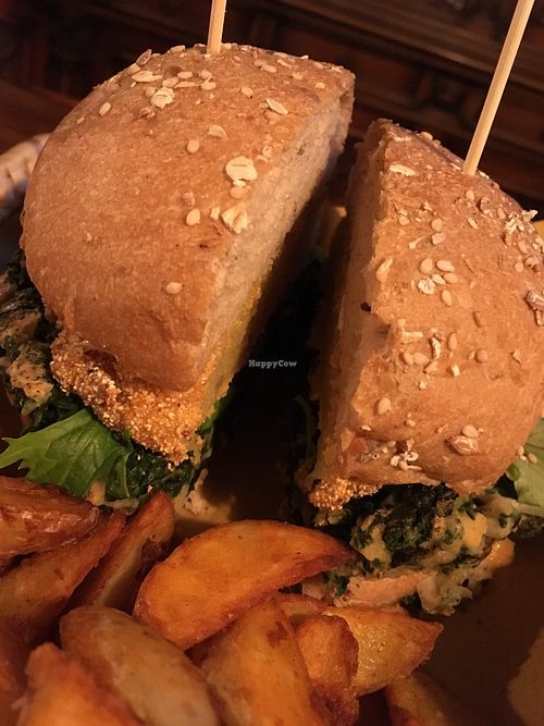 Burger and Fries at Fuori dal Comune in Siena