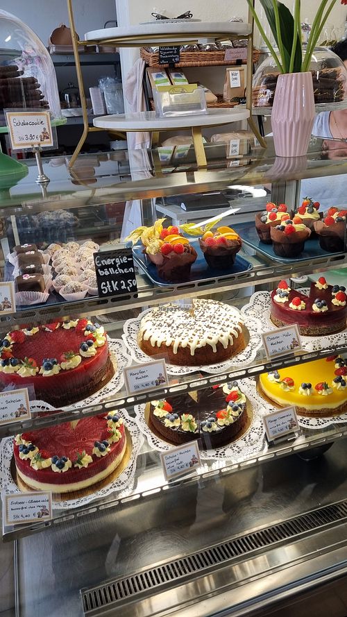 The selection of cakes at Omas Backstube in Vienna