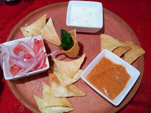 Free appetizer at Kormasutra in Cusco