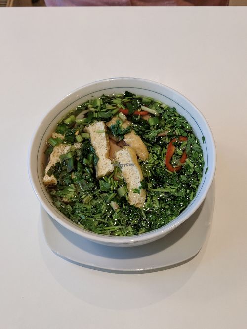 Tofu pho soup at Loving Hut - Maria Kuhn Gasse in Vienna
