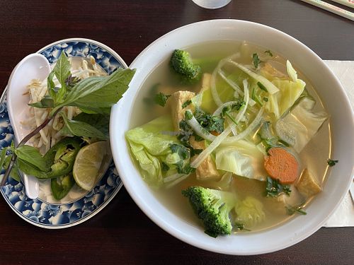 Pho Rau Dau Hu (tofu, rice noodle & vegetable soup  at Dao's Tai Pan's in Tucson