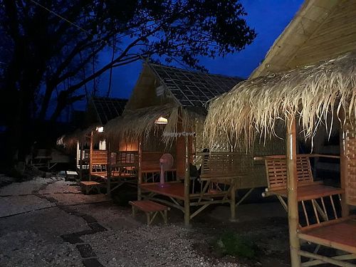 The huts at Vegan Town in Lampang
