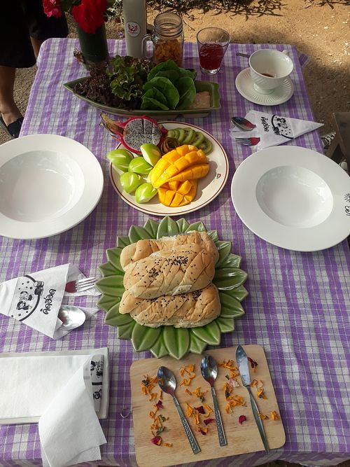 Breakfast at Vegan Town in Lampang