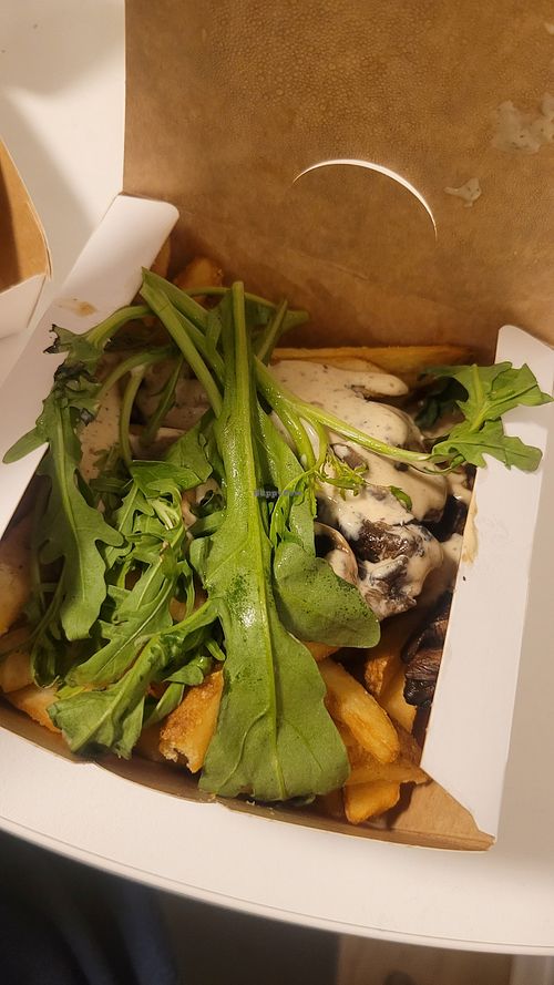 Bestellter vegane Trüffel-Pommes at Hans im Glück in Heilbronn