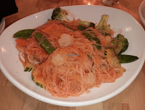 Sweet and sour stir fry with veggies at GingeRootz Asian Grille in Appleton