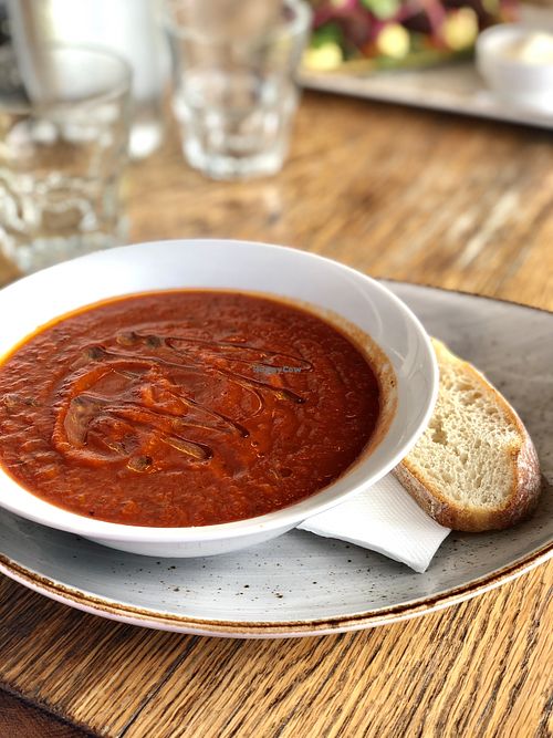 Vegan soup of the day at The Quay in Whangarei