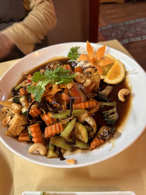 Ginger Stir Fry - great!  at Thai Thani in Tauranga