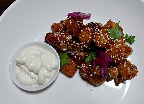 Cauliflower entree at StupaView Cafe in Myers Flat