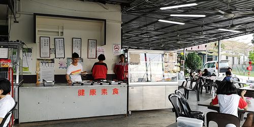 One of the stalls at Ai Xin Eatery in Yong Peng