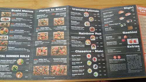 Menu at Nooch - Shoppyland in Bern