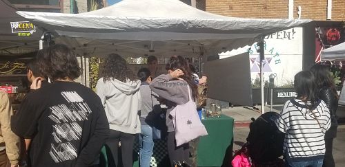 The stand at Blöde Kuh in Hollywood