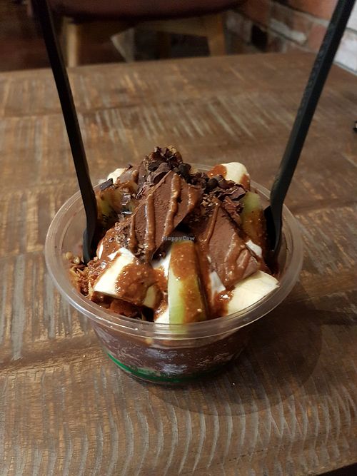 Nutella Acai Bowl at Nourish Pod in Christchurch