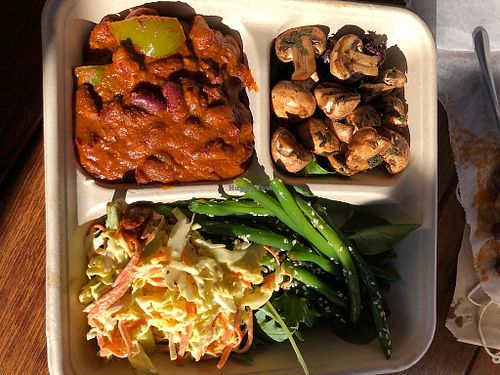 Veggie bowl at Little Niche Nosh in Leura