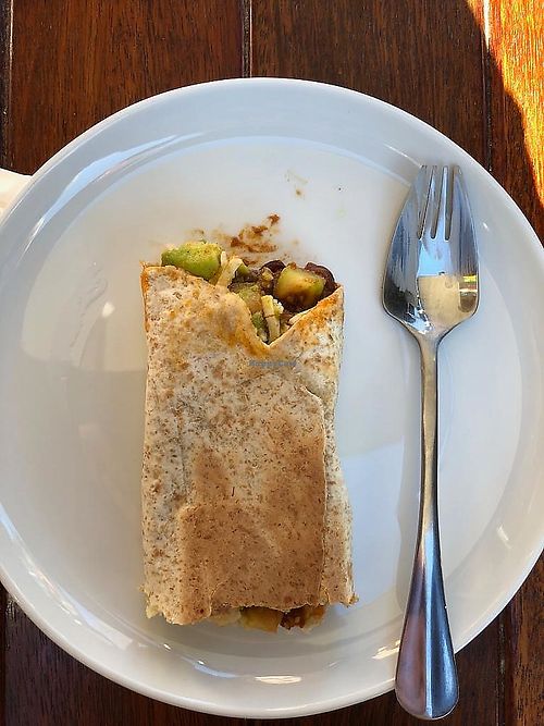 Burrito at Little Niche Nosh in Leura