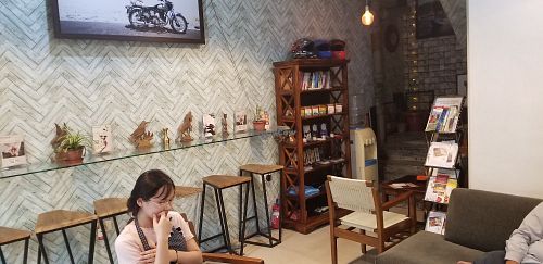 Inside at Travel Yoga Cafe in New Delhi