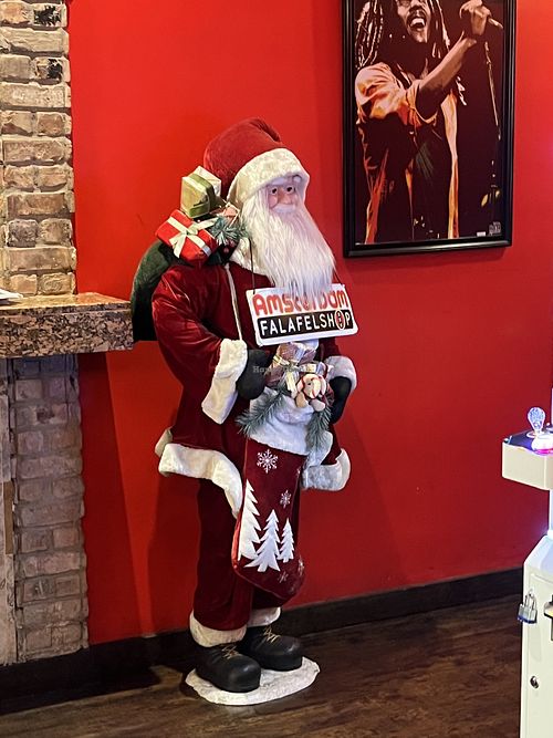 Santa  at Amsterdam Falafelshop in Miami