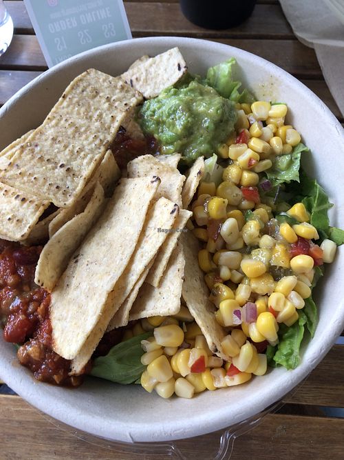 Taco bowl (minus cheese and sour cream) at Greenstreat in Albury
