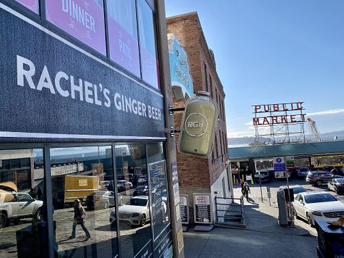 store front  at Rachel's Ginger Beer in Seattle