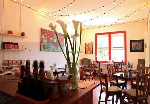 Inside at Café Rojo  in San Jose