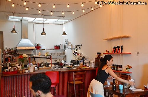 The coffe bar at Café Rojo  in San Jose