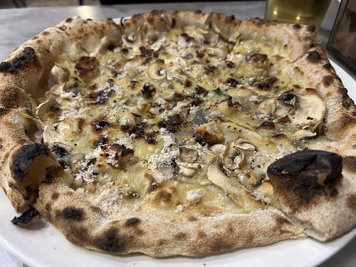 VG mushroom and feta   at Base Woodfired Pizza - Little High Eatery in Christchurch