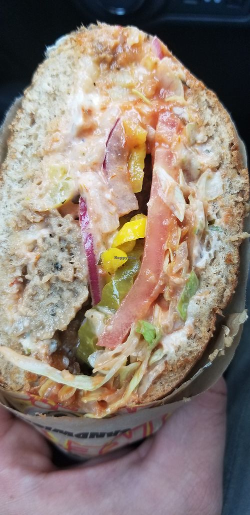 Meatball sub with the works at Ike's in Modesto