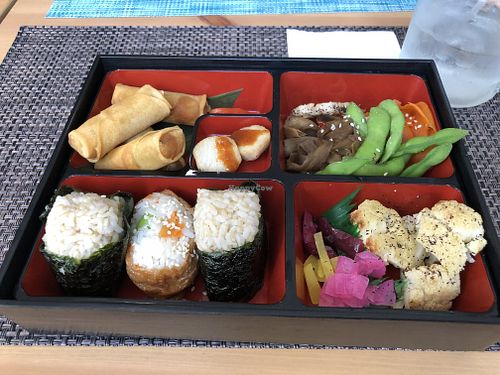 Vegan lunch box! Filling, clean and delicious! at The Creek Cafe in Dallas