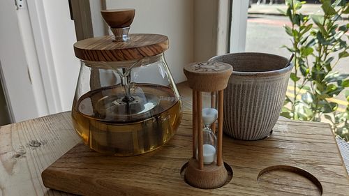 Jasmine tea at Jaunty Goat Coffee - Northgate St in Chester