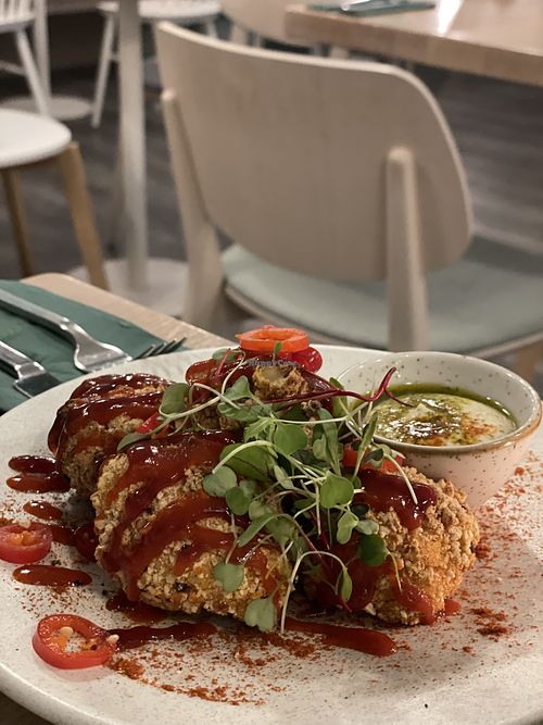 Cauliflower wings  at Stem & Glory in London