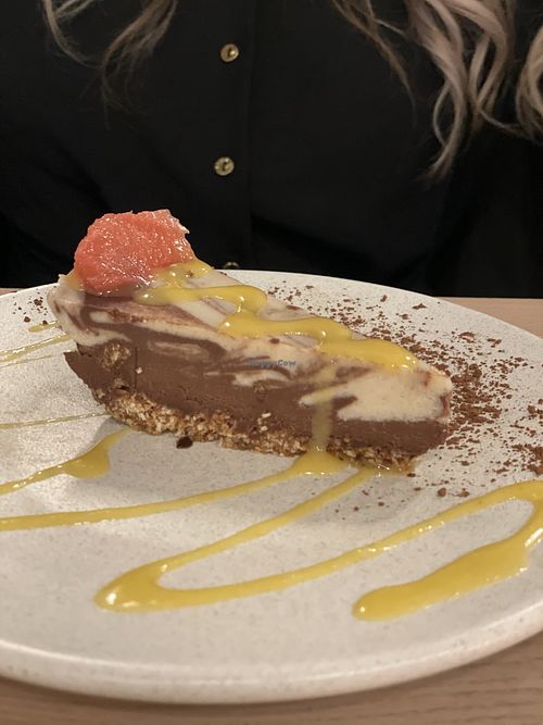 Raw Cashew marble cake  at Stem & Glory in London