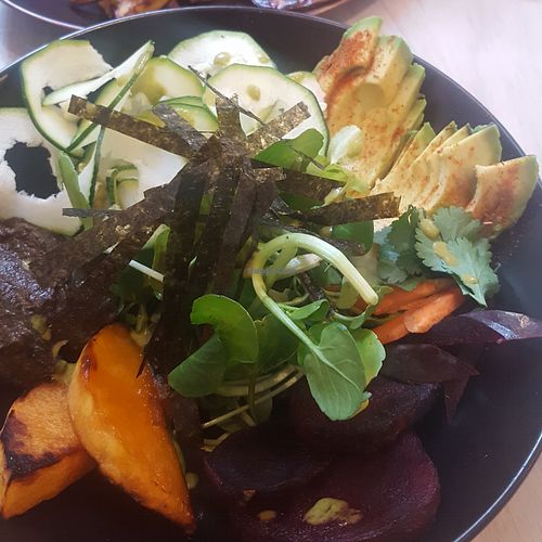 Rainbow bowl at Stem & Glory in London