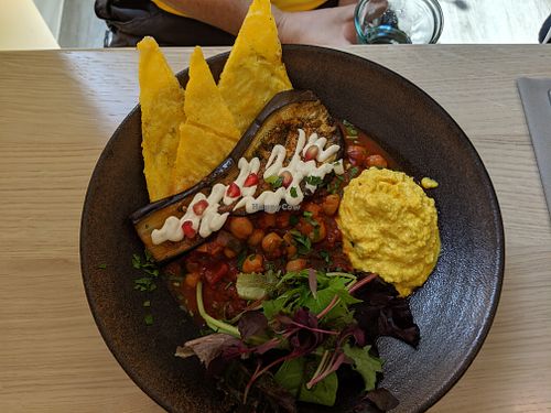 Aubergine Chermoula at Stem & Glory in London