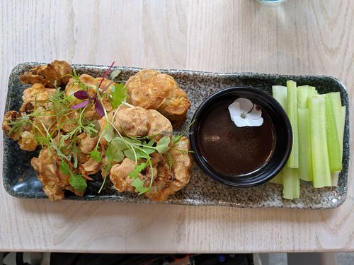 Cauliflower wings at Stem & Glory in London