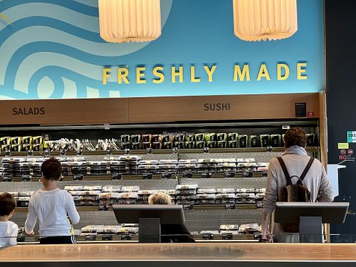 sushi / manu / california rolls bar  at Yooji's Sushi - Bahnhofstrasse in Zurich