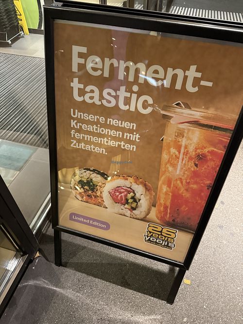 sign  at Yooji's Sushi - Bahnhofstrasse in Zurich