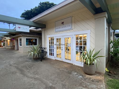 Store front  at Kauai Juice Co. in Koloa
