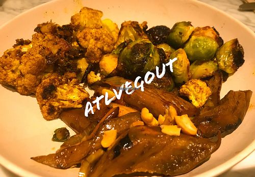 Veggie plate  at Flower Child in Sandy Springs