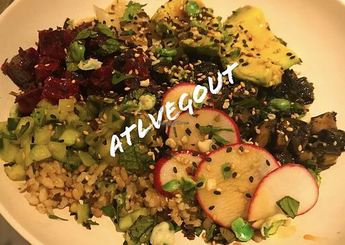 Veggie plate  at Flower Child in Sandy Springs