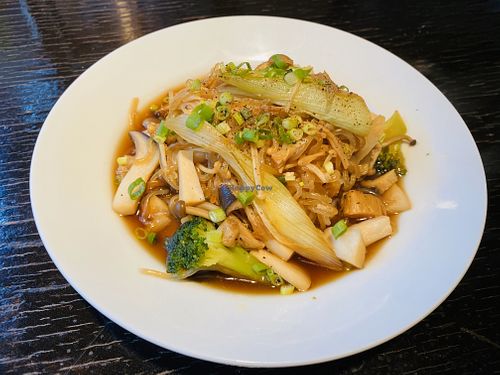 Vegan konjac pasta at Shiro Gyoza Dining in Myoko