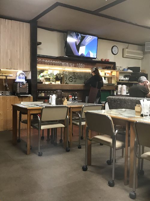 Cosy, understated interior   at K Kitchen Green in Myoko