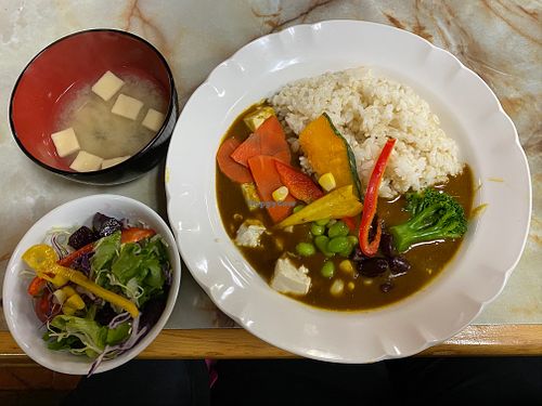 Vegan curry at K Kitchen Green in Myoko