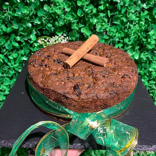 vegan christmas cake at Constantinides Bakery in Nicosia